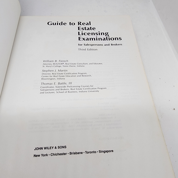 Guide To Real Estate Licensing Examinations For Salespersons And Brokers 3rd Ed. - Picture 5 of 10